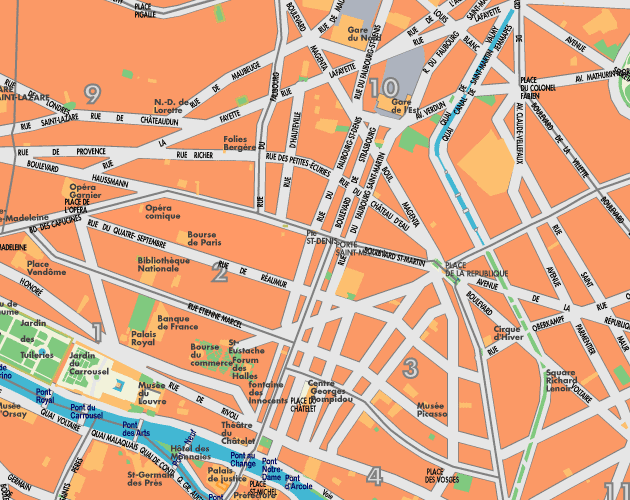 Paris Map, grid b4
