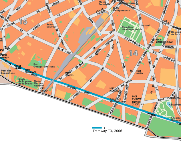 Paris Map, grid d3