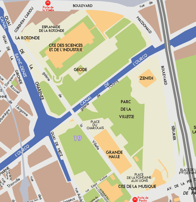 Parc de la Villette Level2 Map