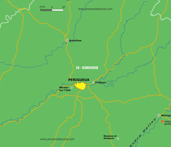 France Map Bergerac
