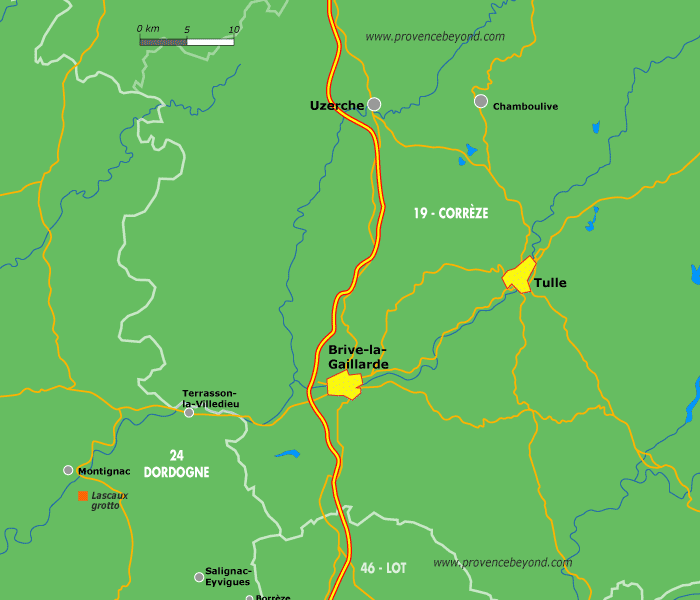 France Map Dordogne Souillac