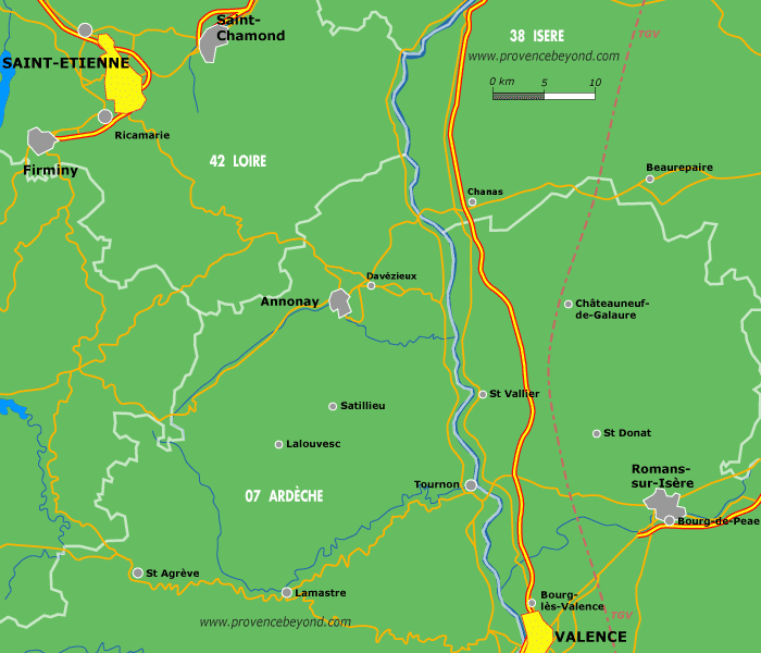 France Map Alpes Vanoise