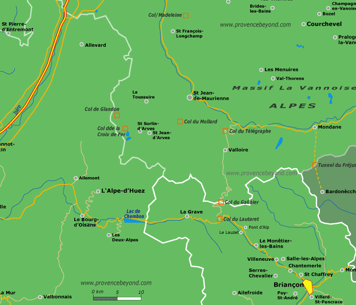 France Map Alpes Vanoise