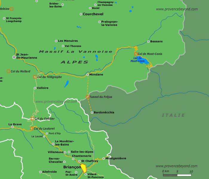 France Map Alpes Vanoise