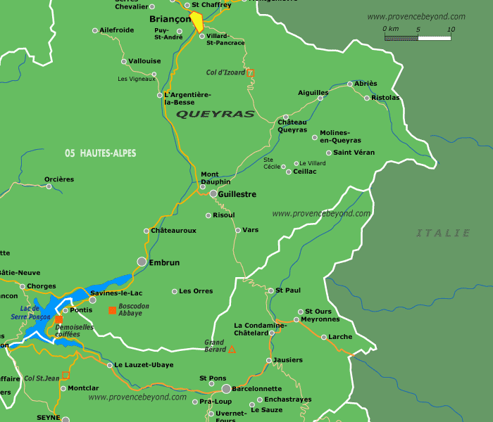 France Map Briancon