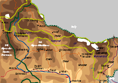Mercantour map