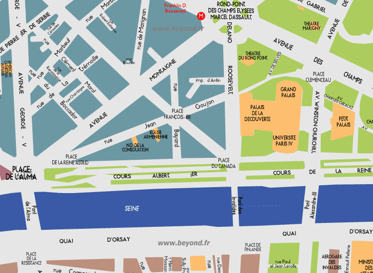 F05 Paris Detail Map Grand Palais 
