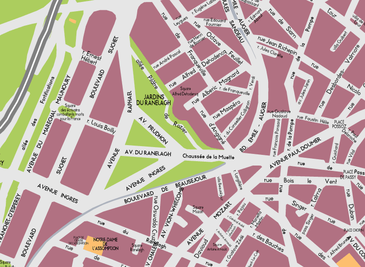 G02 Paris Detail Map Ranelagh 