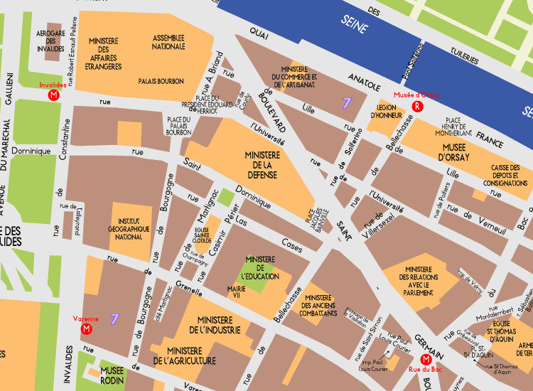 G06 Paris Detail Map Saint Germain 