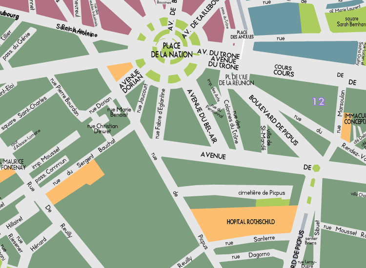 J12 Paris Detail Map Nation 