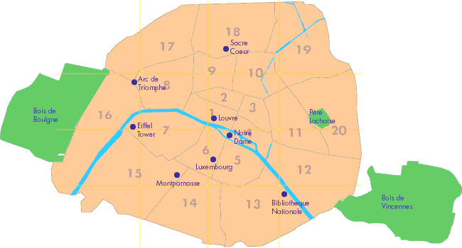Paris top map