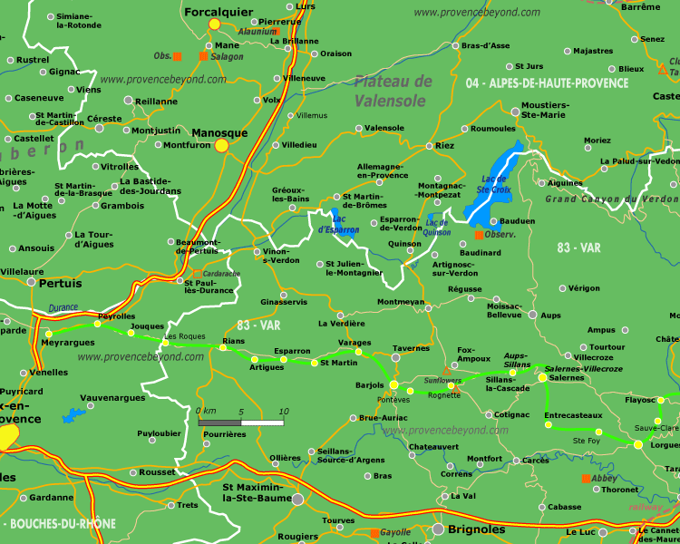 Train des Pignes Var Map