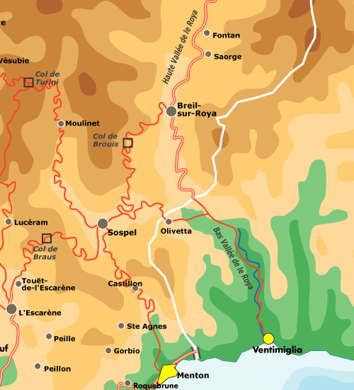 Val Tinee S map