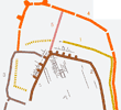 Oppidum de Nages map of walls