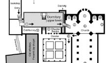 Senanque Abbey plan drawing