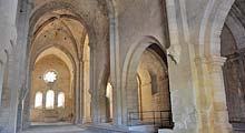 Silvacane Abbey church interior east