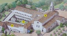 Thoronet Abbey plan view