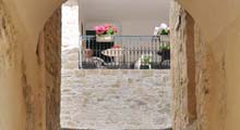 An Aurel village passage, looking up