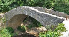 Medieval stone bridge at Besse-sur