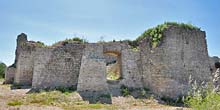 Medieval chateau ruins aboveFlassans-sur-Issole