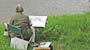 Limoux Painter beside Aude river