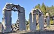 Meyrargues Roman aqueduct ruins, viewed from