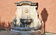 white stone fountain in La Motte photo 