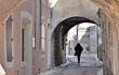 One of several vaulted passages in