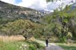 Hiker returning to Venanson