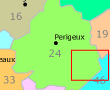 Borrèze Area Map