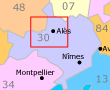 Alès Area Map