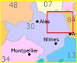 Gaujac Oppidum Area Map