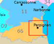 Perpignan Area Map