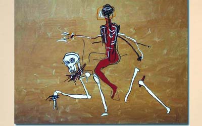 Basquiat: Riding on Death, 1988 (following