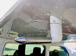 A Pitot tube on a small