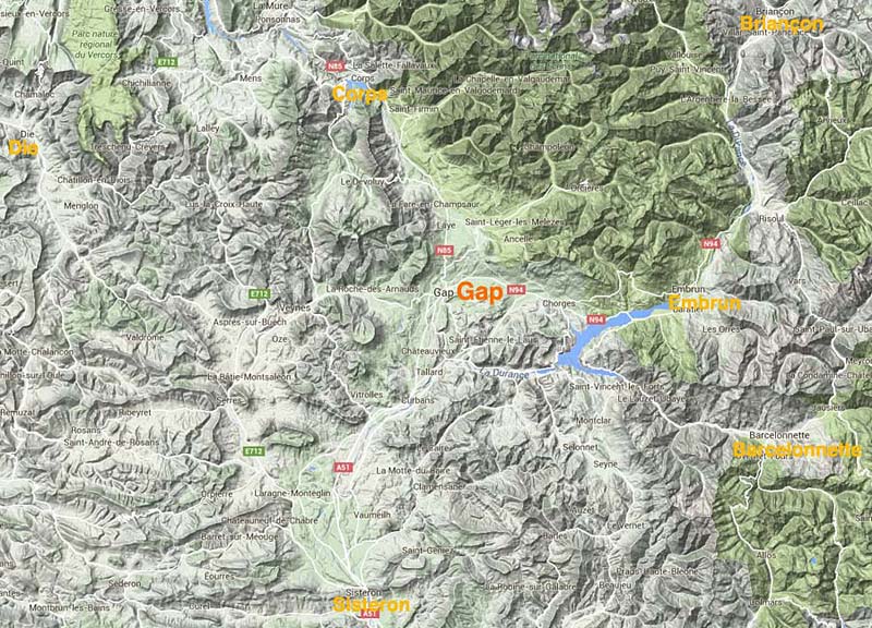 Gap Relief Map 