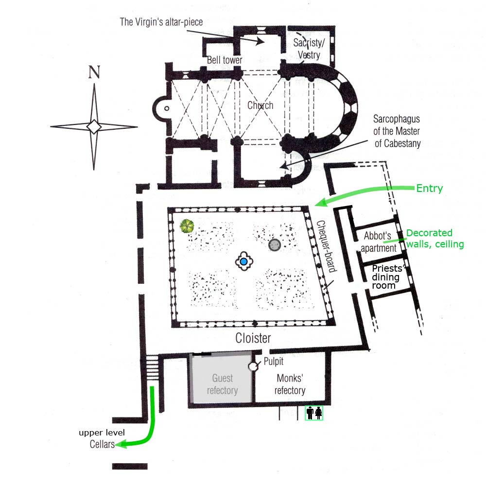 Saint Hilaire Abbey Plan 