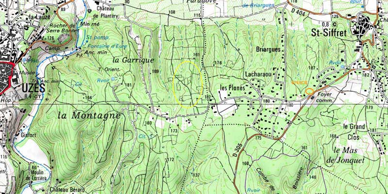 Bories St Siffret Map 