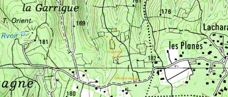 Bories St Siffret Map Detail 