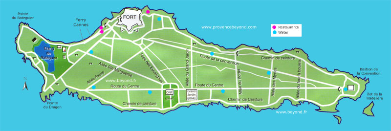 Ste Marguerite Island Map 