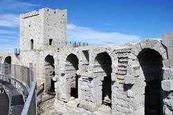 Top of the walls of Arles