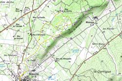 Route map for the Circuit des