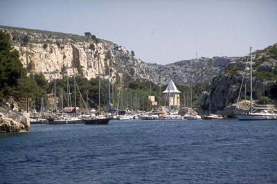 Port-Miou calanque inlet and its