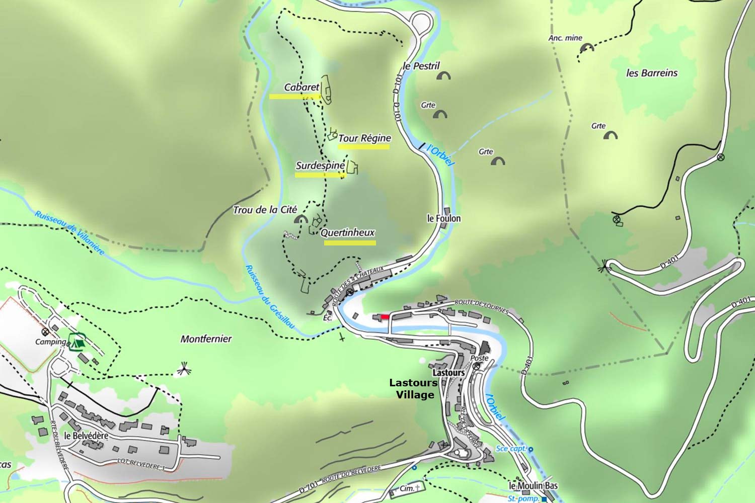  Lastours Castles photo lastours-castles-map001bb.jpg