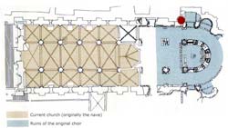Plan of the Saint Gilles Abbey