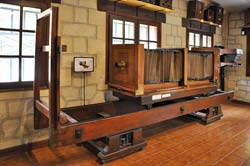 A very large photo enlarger at