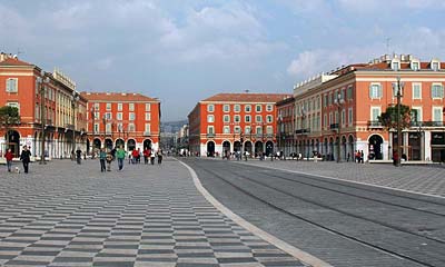Nice France town center 