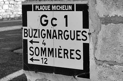 Itineraries ancient road sign