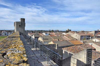 Looking west along the south ramparts