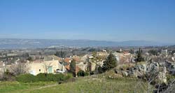 Panorama from the chateau hilltop of